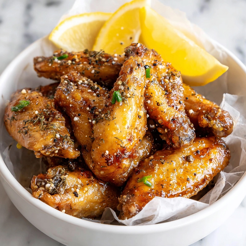 Honey Lemon Pepper Wings Recipe - Recipe Image