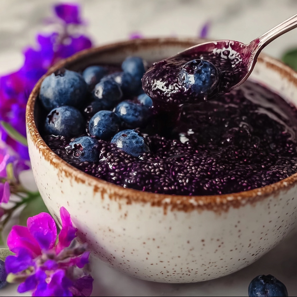 Homemade Blueberry Chia Seed Jam Recipe - Recipe Image