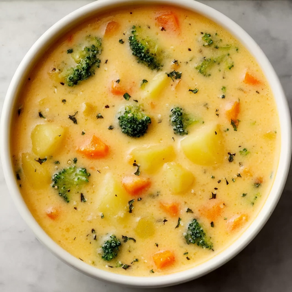 Cheesy Vegetable Soup Recipe - Recipe Image