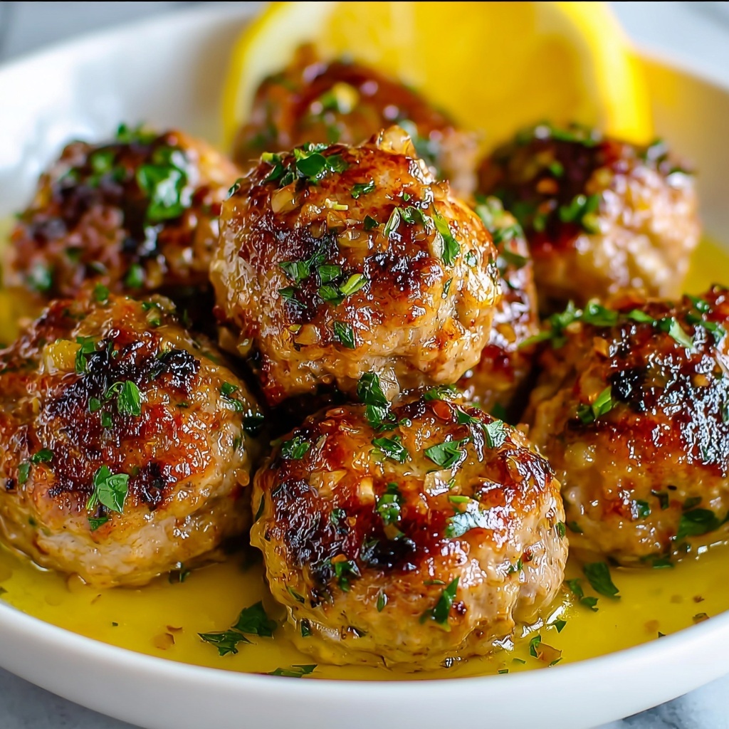 Lemon Pepper Chicken Meatballs Recipe - Recipe Image