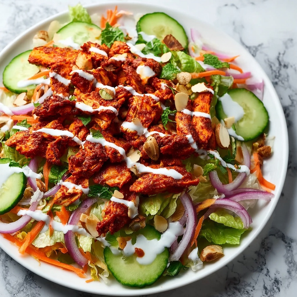 Gyro Salad with Feta, Kalamata Olives, and Tzatziki Recipe - Recipe Image