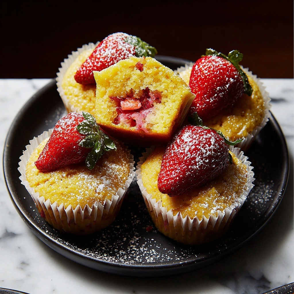 Fresh Strawberry Muffins: The Ultimate Breakfast Treat Recipe - Recipe Image