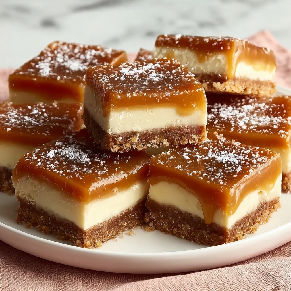 Caramel Cheesecake Bars Recipe - Recipe Image
