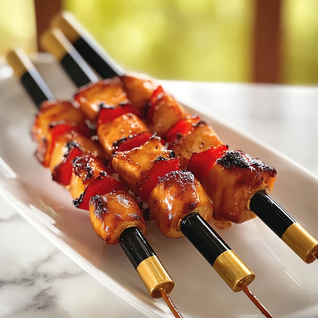 Tropical Hawaiian Chicken Skewers Recipe - Recipe Image