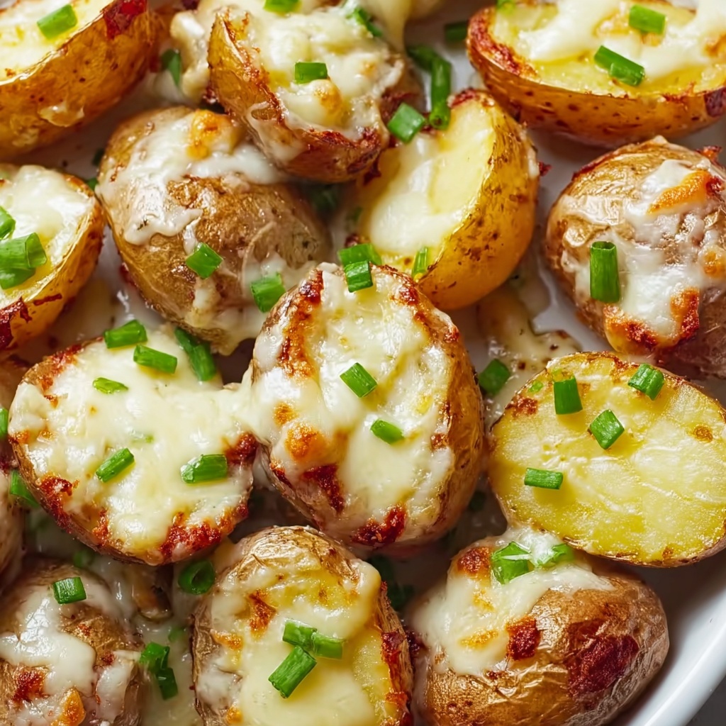 Cheesy Ranch Roasted Potatoes with Green Onion Garnish Recipe - Recipe Image