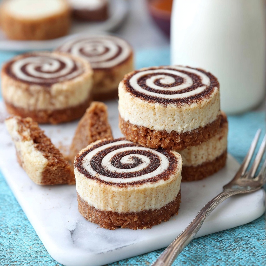 Mini Cinnamon Roll Cheesecakes Recipe - Recipe Image
