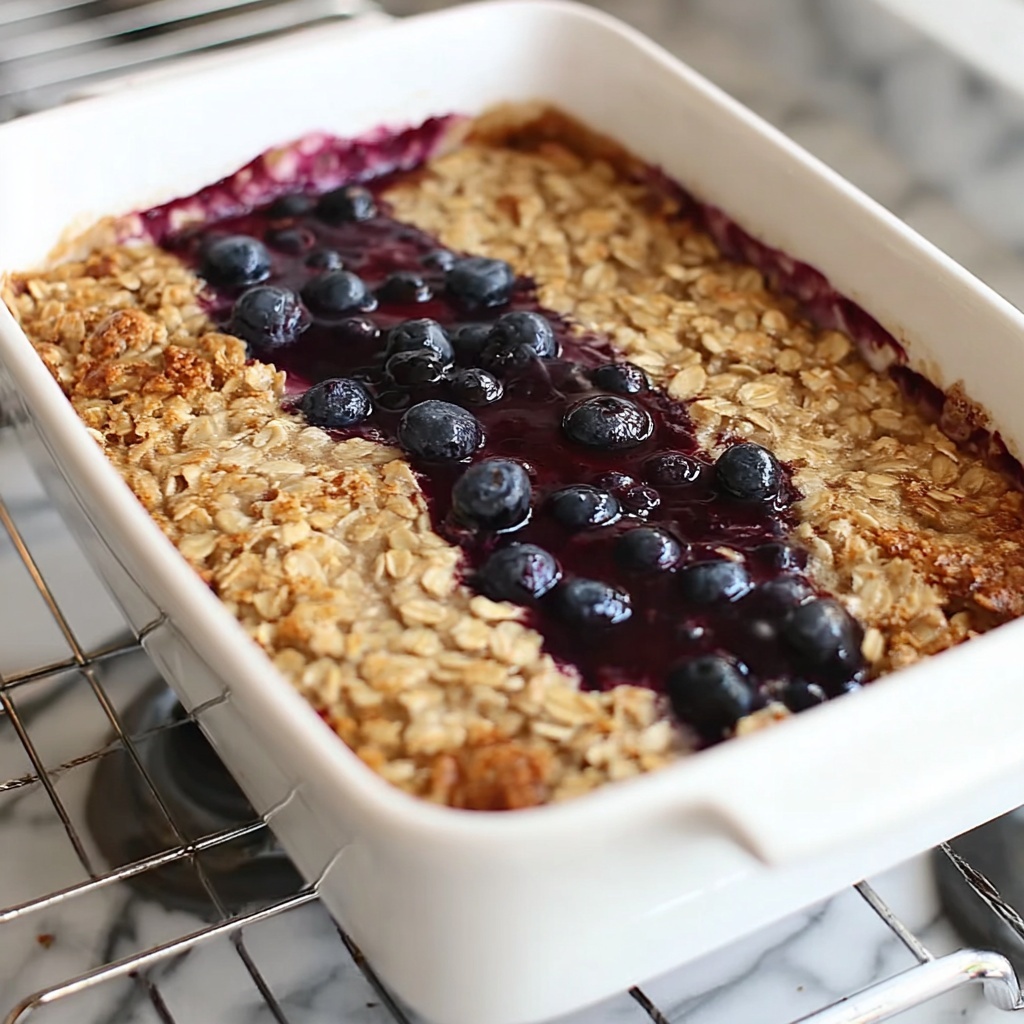 Blueberry Baked Oats Recipe - Recipe Image