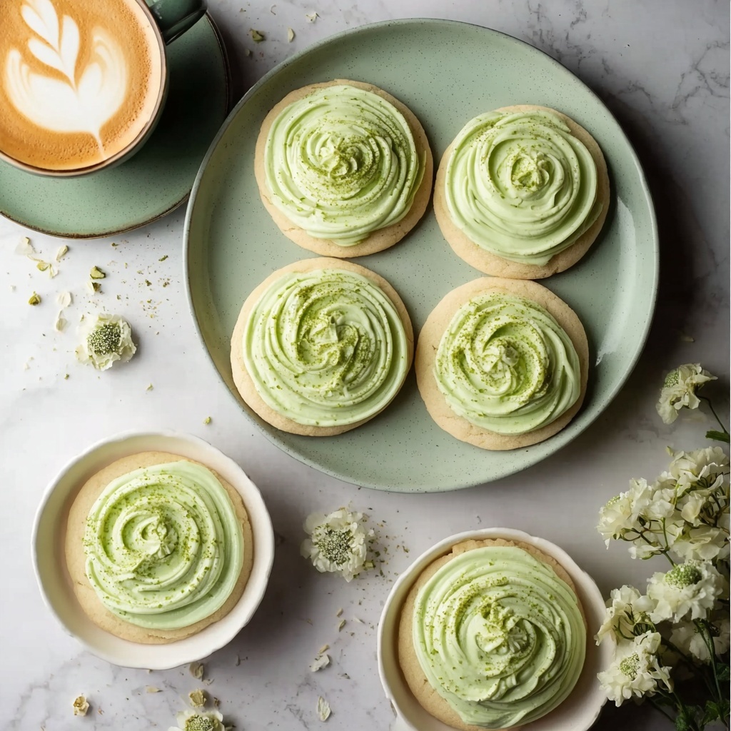 Soft Matcha Latte Cookies Recipe - Recipe Image