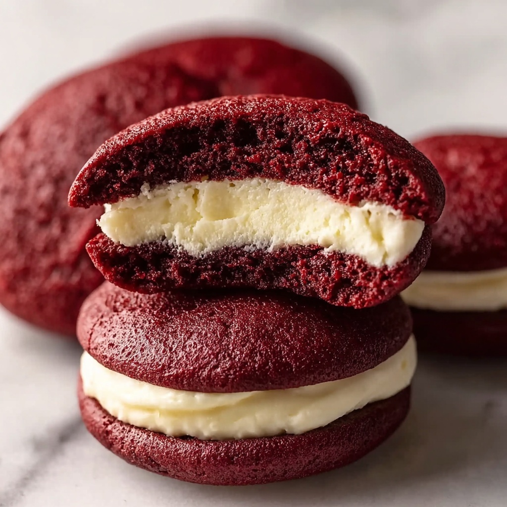 Red Velvet Cheesecake Stuffed Cookies Recipe - Recipe Image