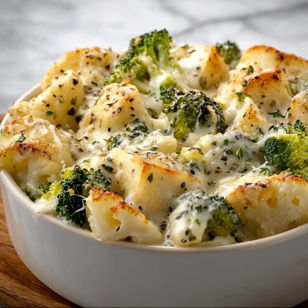 Chicken and Broccoli Baked Alfredo Recipe - Recipe Image