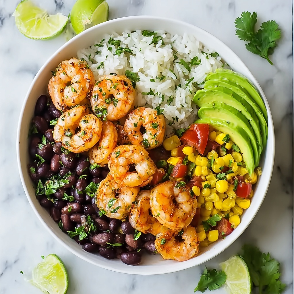 Shrimp Bowl with Cilantro Lime Rice Recipe - Recipe Image