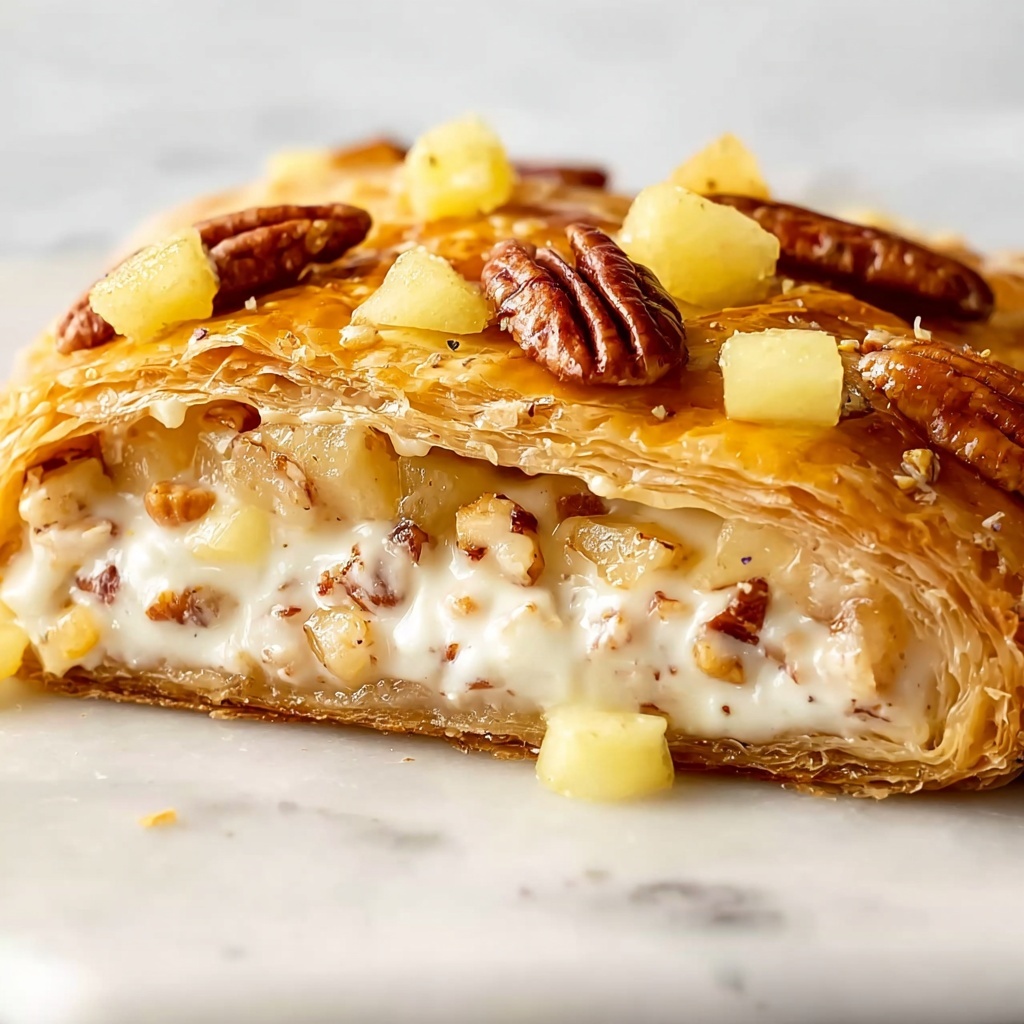Baked Brie En Croute with Caramelized Apples, Pecans, and Honey Recipe - Recipe Image