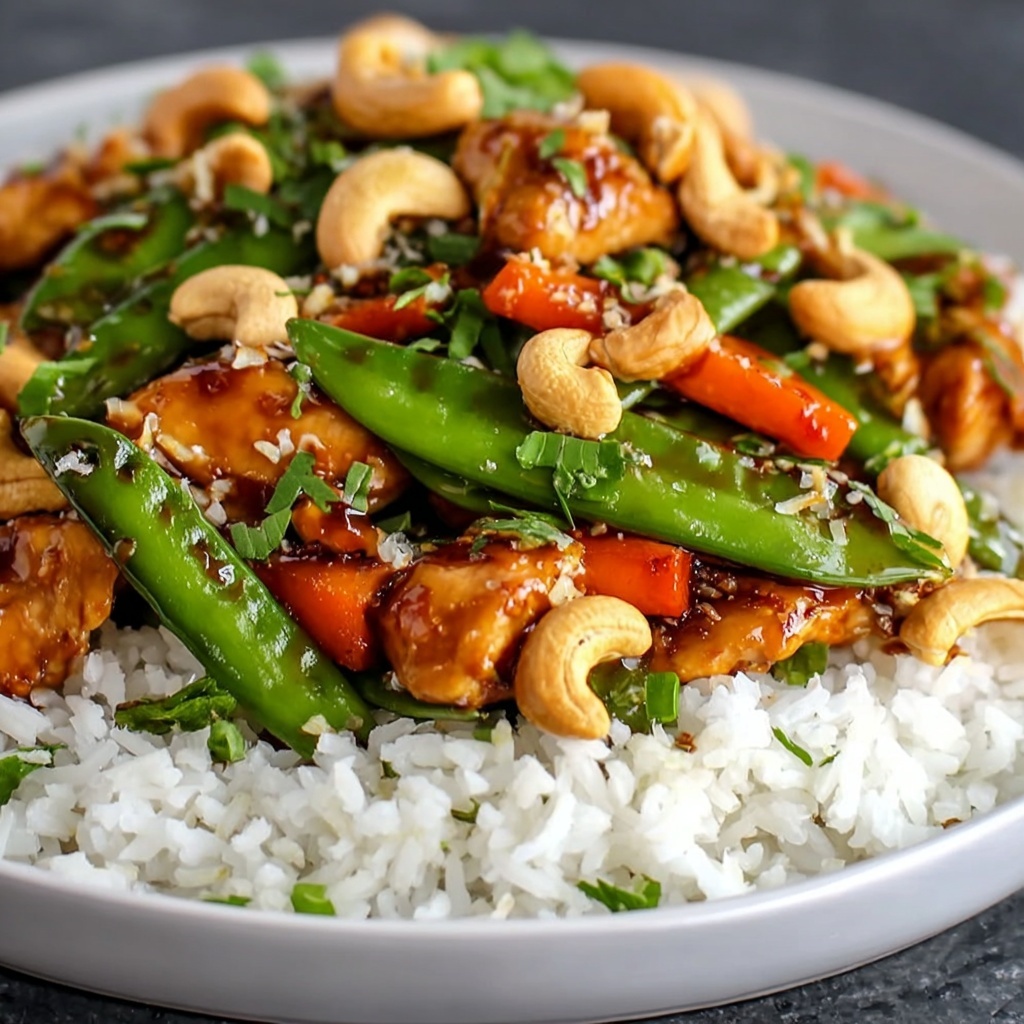 Cashew Chicken with Veggies and Savory Sauce Recipe - Recipe Image