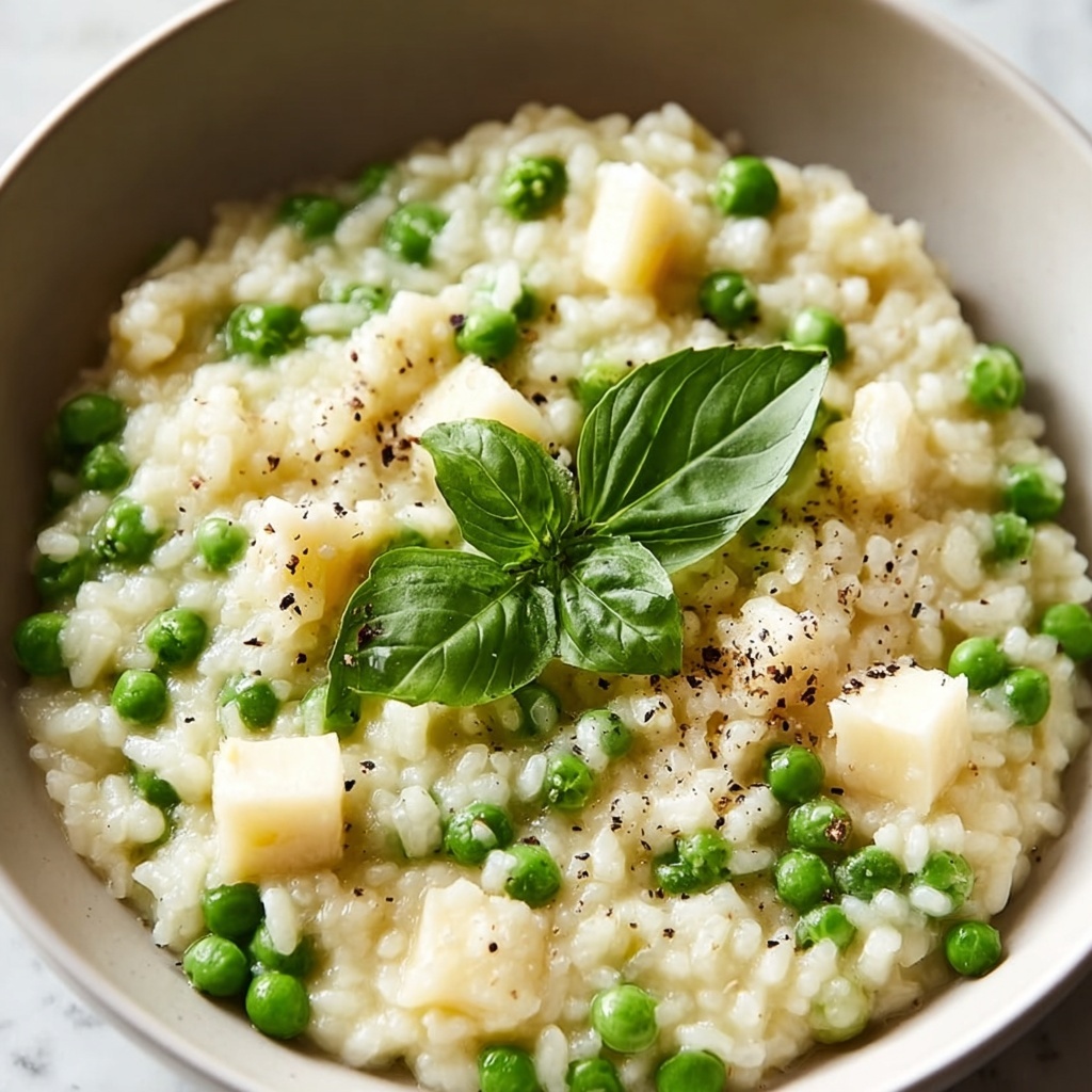 Fresh Pea Risotto Recipe - Recipe Image