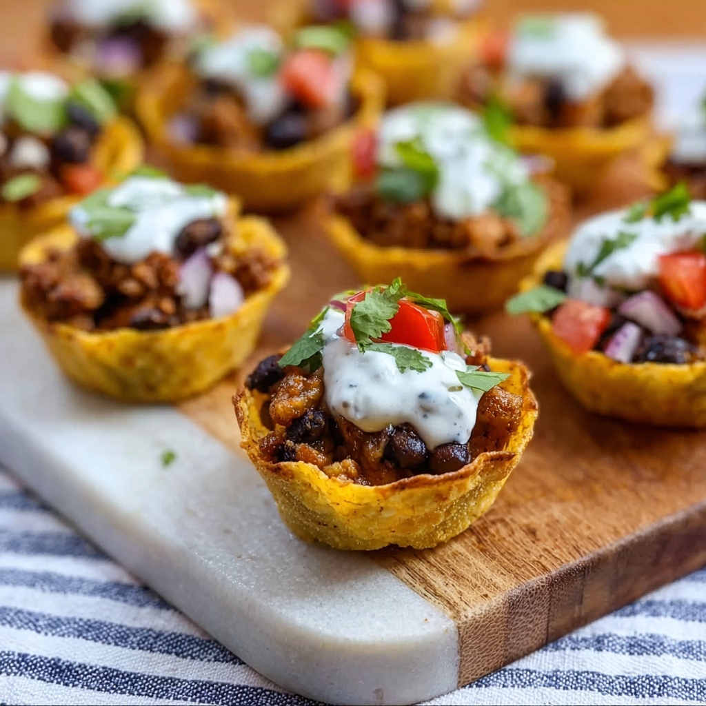 Red, White, and Blue Taco Bites Recipe - Recipe Image