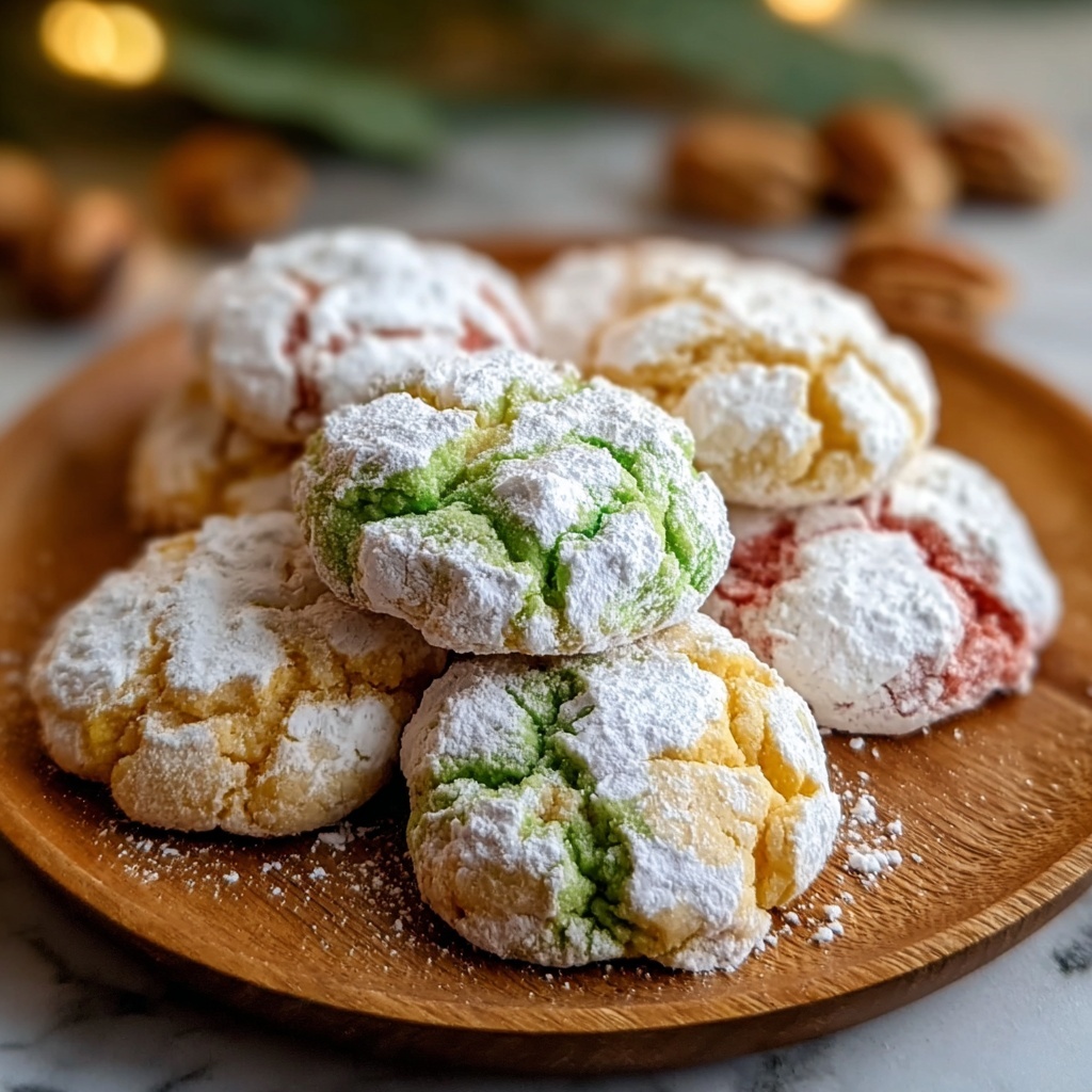 Cake Mix Crinkle Cookies Recipe - Recipe Image