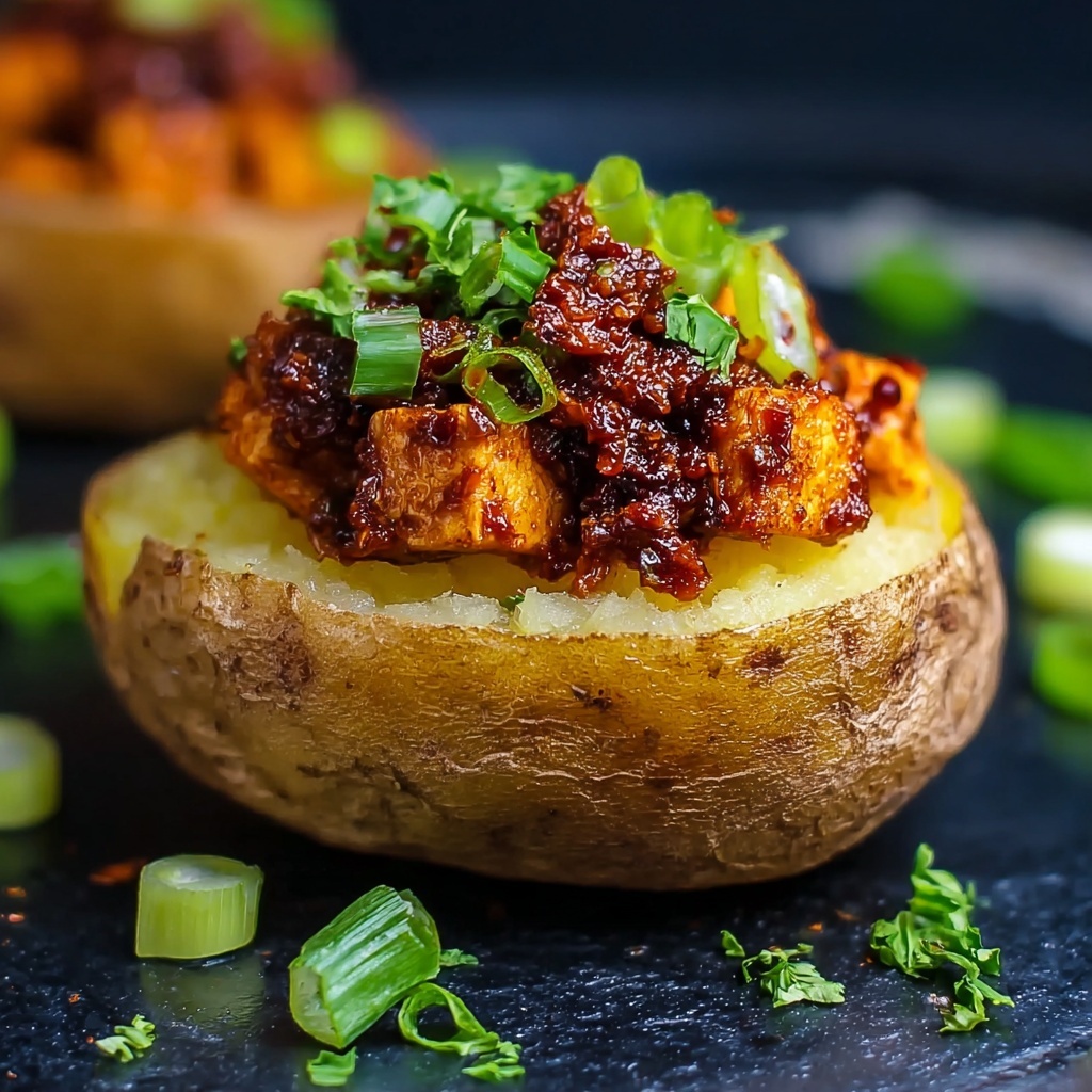 Barbecue Tempeh Stuffed Potatoes Recipe - Recipe Image