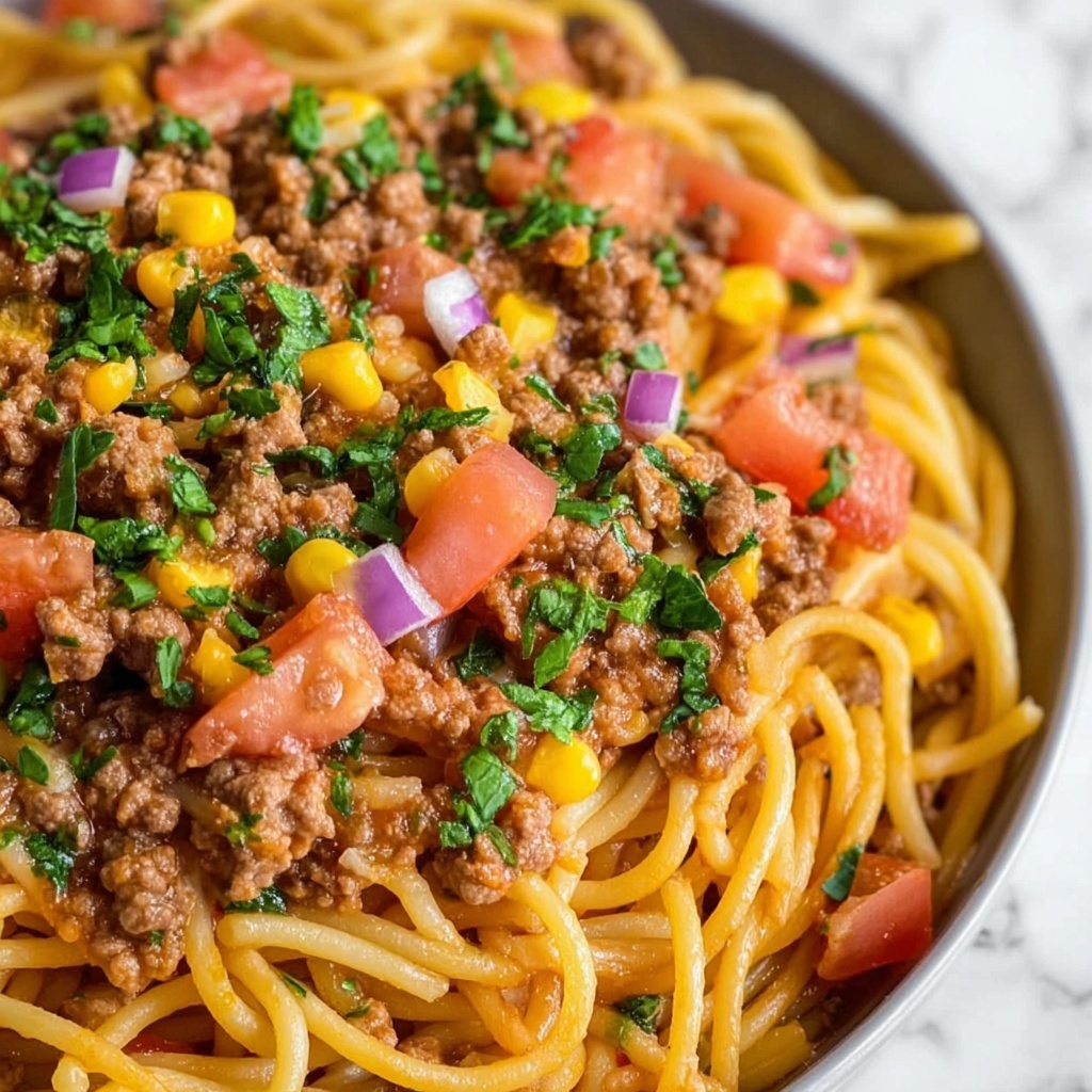 Taco Spaghetti Recipe - Recipe Image