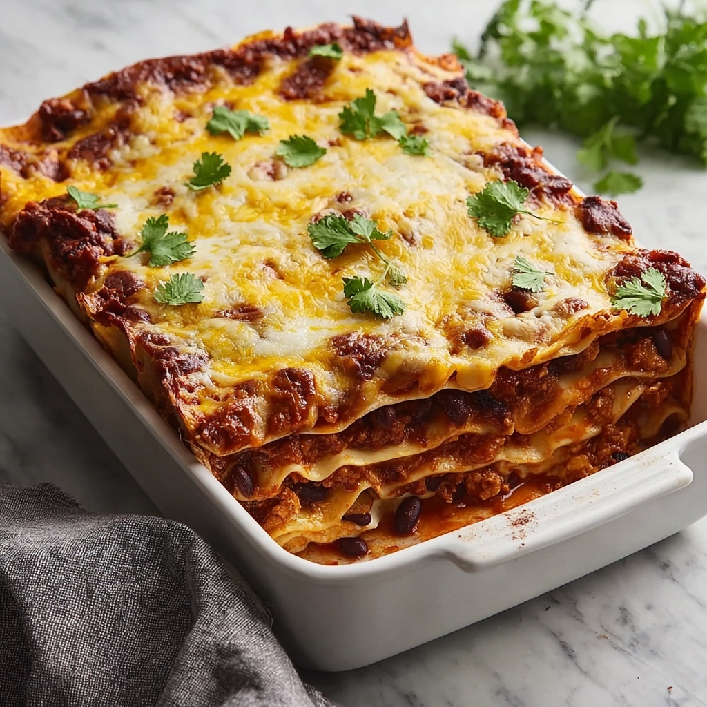 Beef Enchilada Casserole with Corn Tortillas Recipe - Recipe Image