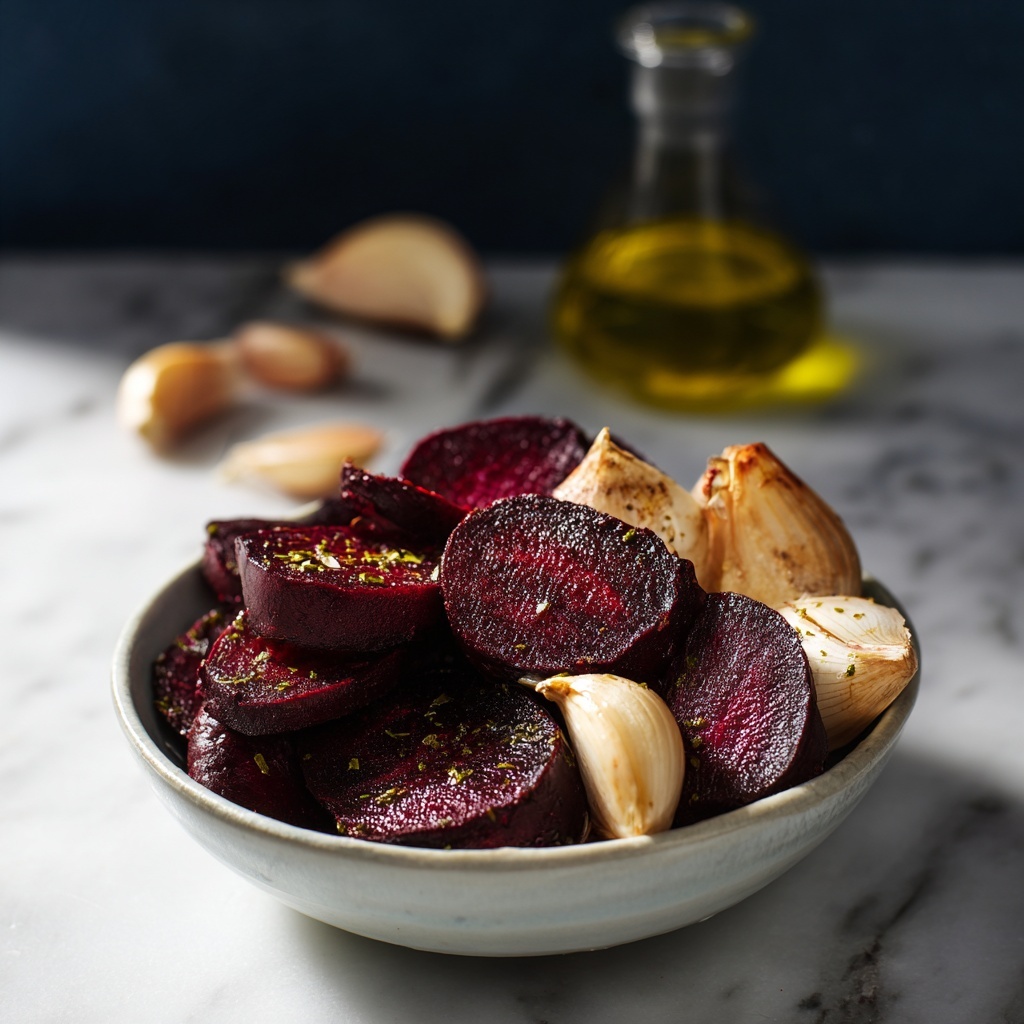 Roasted Beetroot and Garlic Recipe - Recipe Image