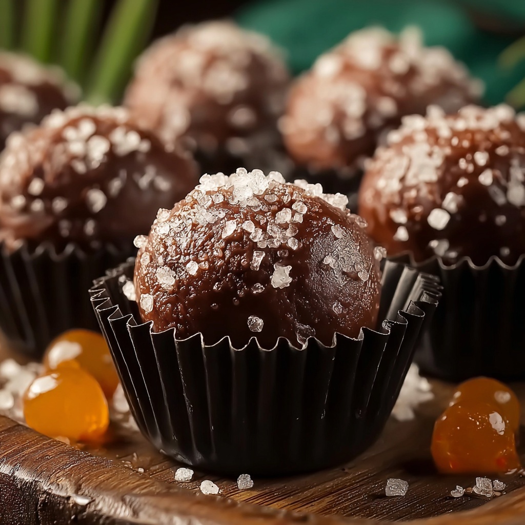 Salted Caramel Chocolate Fudge Truffles Recipe - Recipe Image
