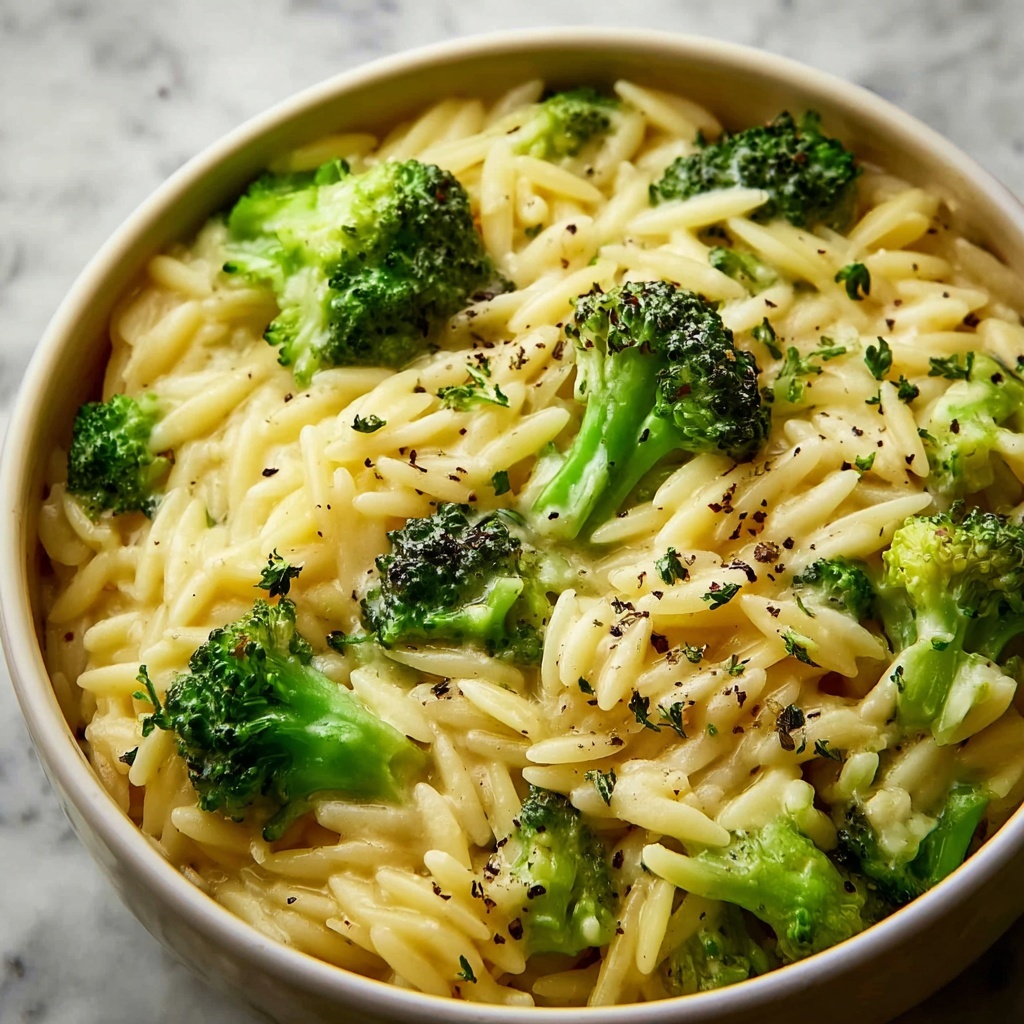 Broccoli Cheese Orzo Recipe - Recipe Image