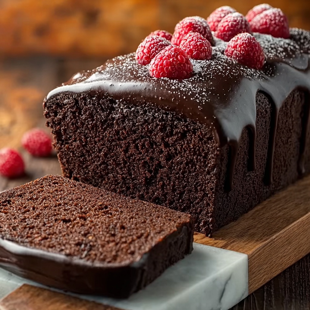 Chocolate Loaf Cake with Whipped Ganache Recipe - Recipe Image