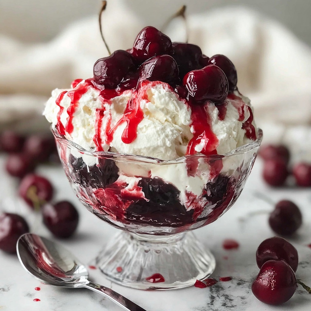 Delectable Cherry Cheesecake Fluff Recipe - Recipe Image