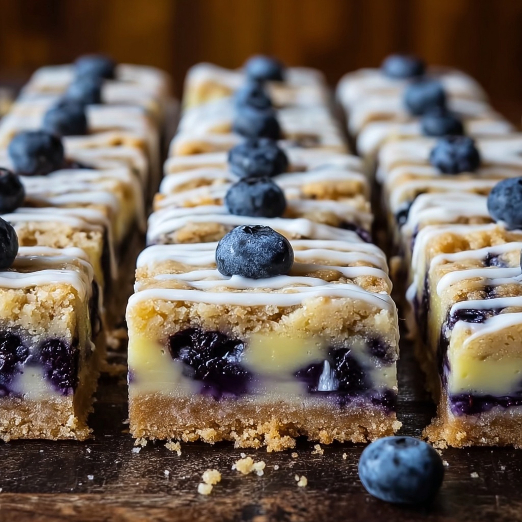 Lemon Blueberry Shortbread Bars Recipe - Recipe Image