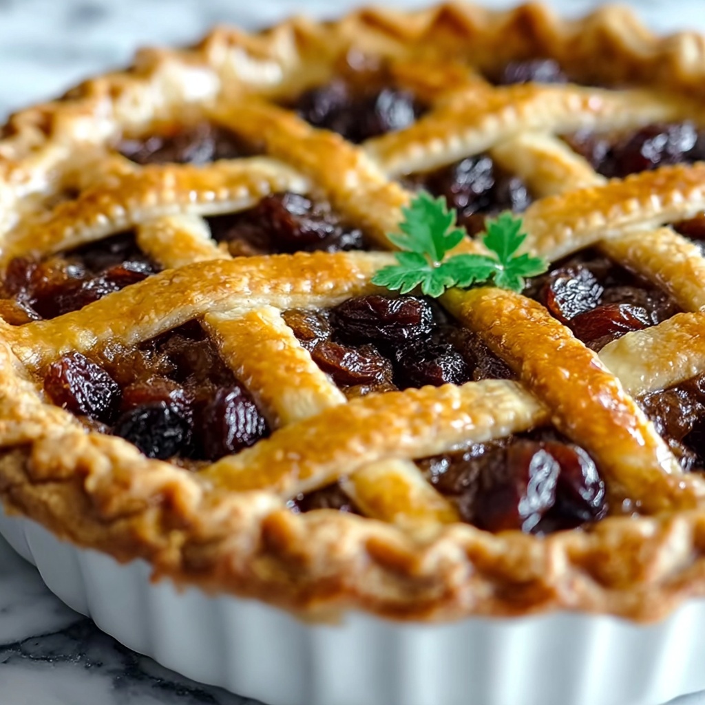 Old-Fashioned Raisin Pie Recipe - Recipe Image