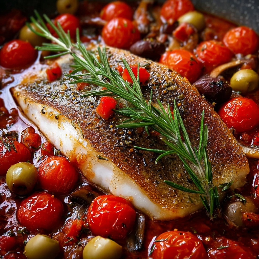 Mediterranean Baked Fish Delight Recipe - Recipe Image