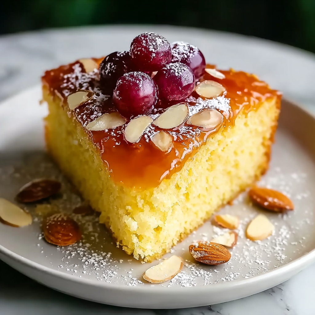 Honey Almond Cake Recipe - Recipe Image