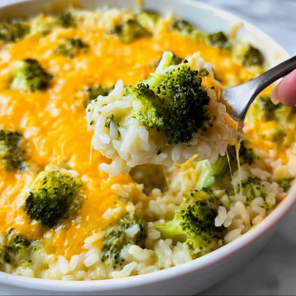 Broccoli Cheese Rice Casserole Recipe - Recipe Image