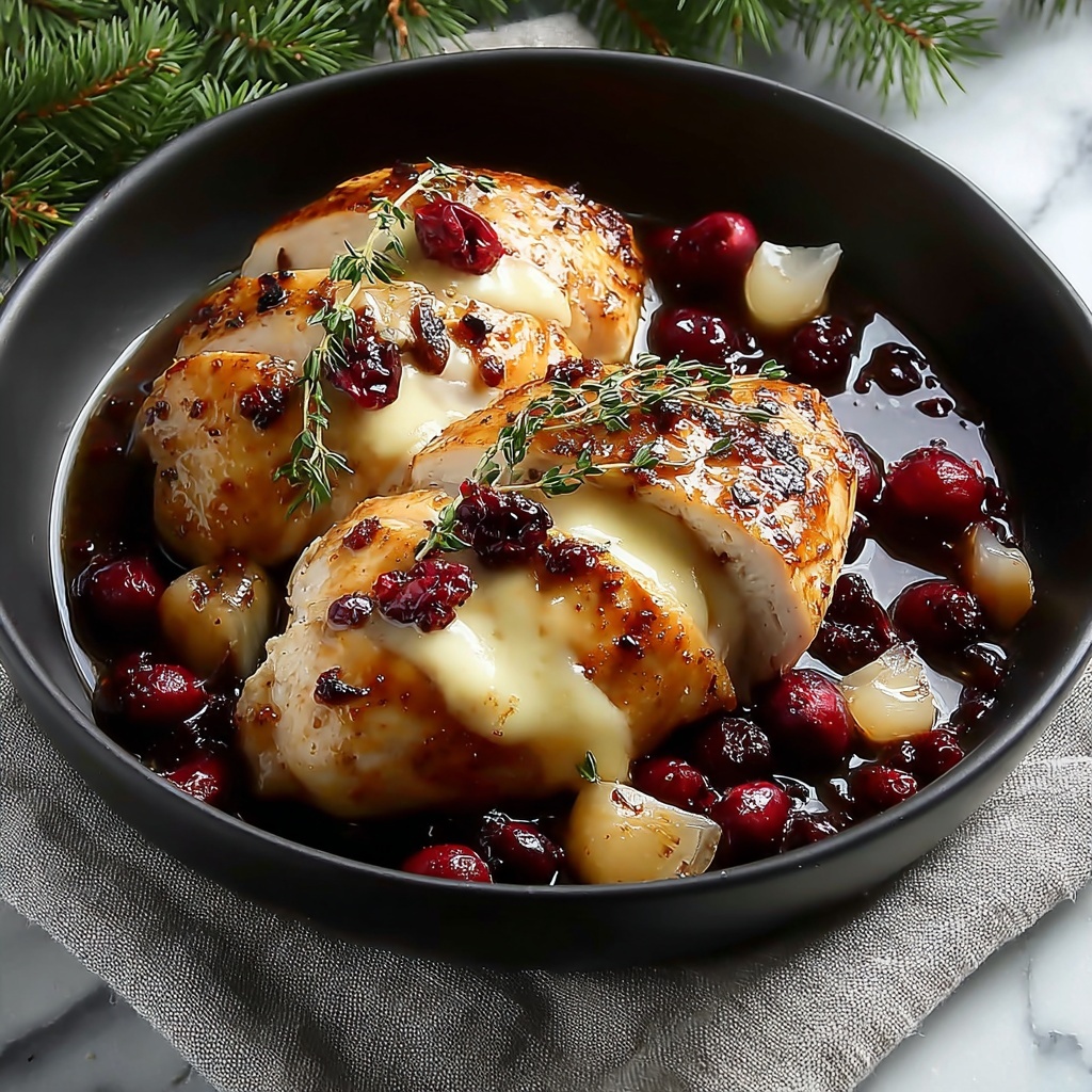 Impressive Cranberry Brie Stuffed Chicken: A Flavorful Showstopper Recipe - Recipe Image