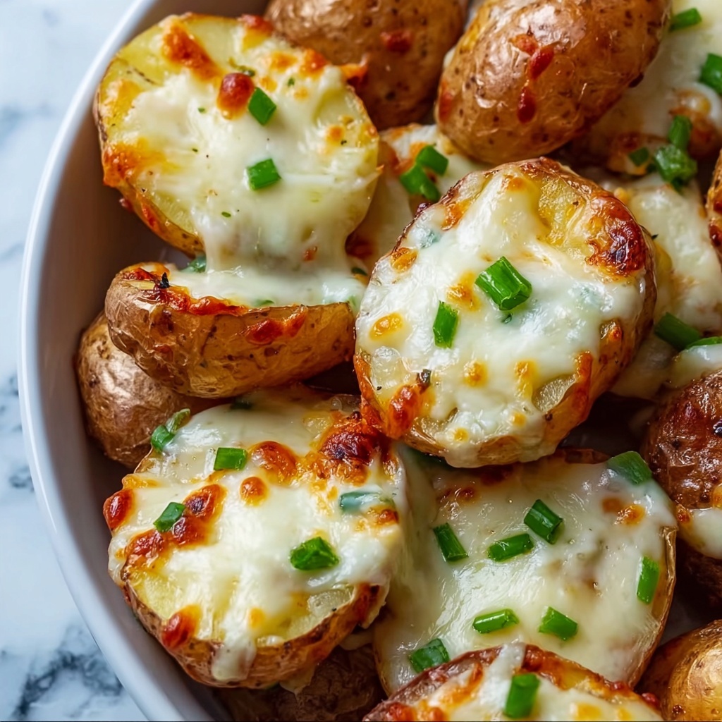Cheesy Ranch Roasted Potatoes with Green Onion Garnish Recipe - Recipe Image