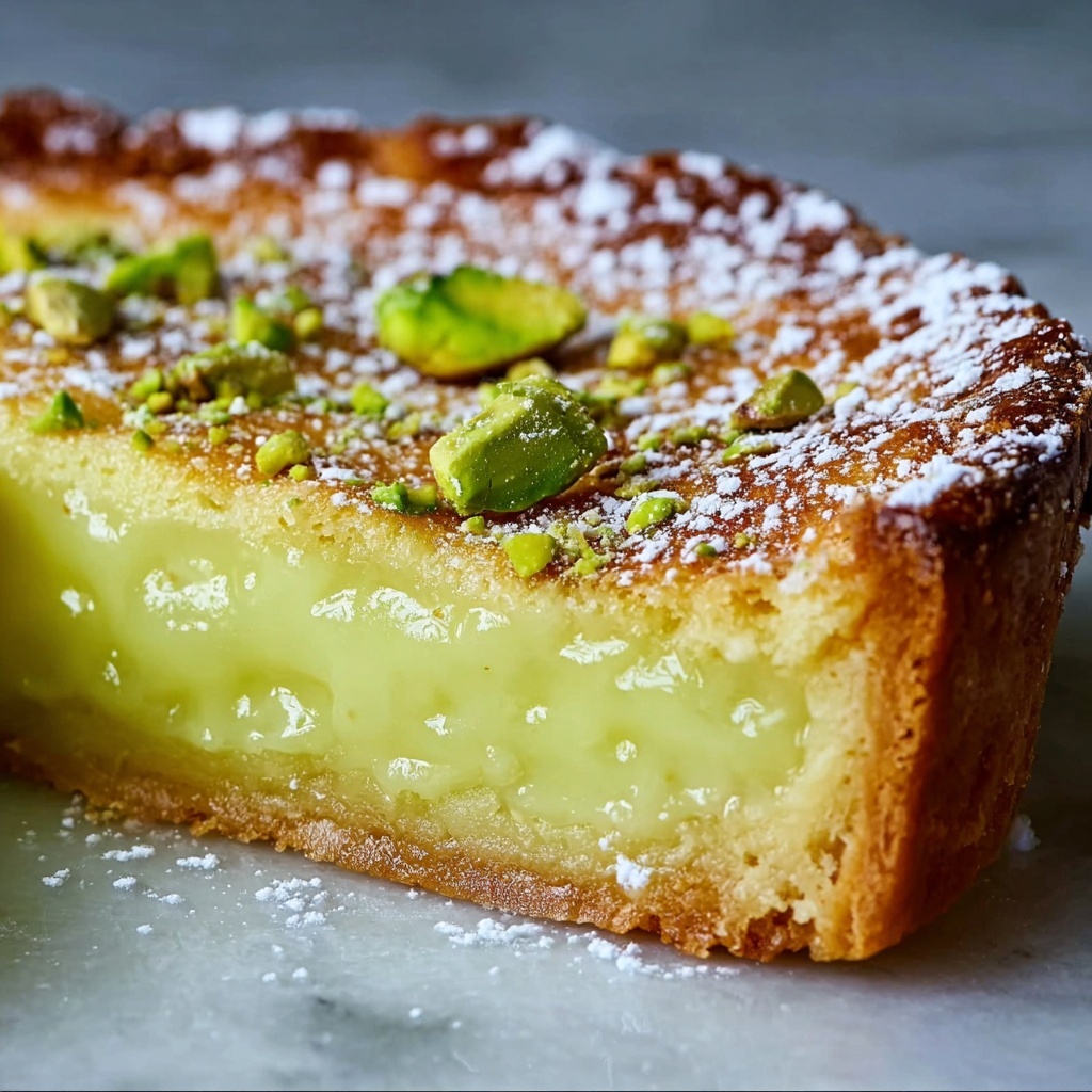 Pistachio Ooey Gooey Butter Cake Recipe - Recipe Image