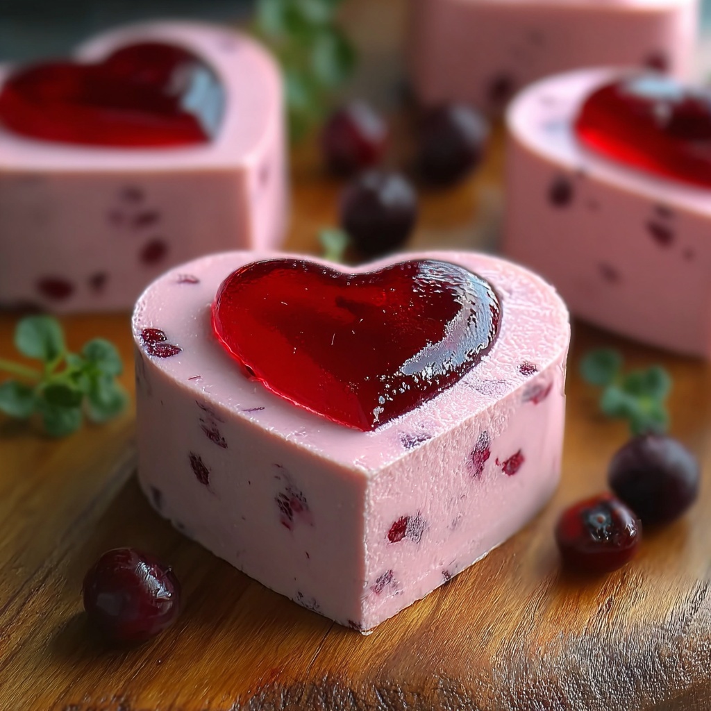Cranberry Orange Semifreddo Hearts Recipe - Recipe Image