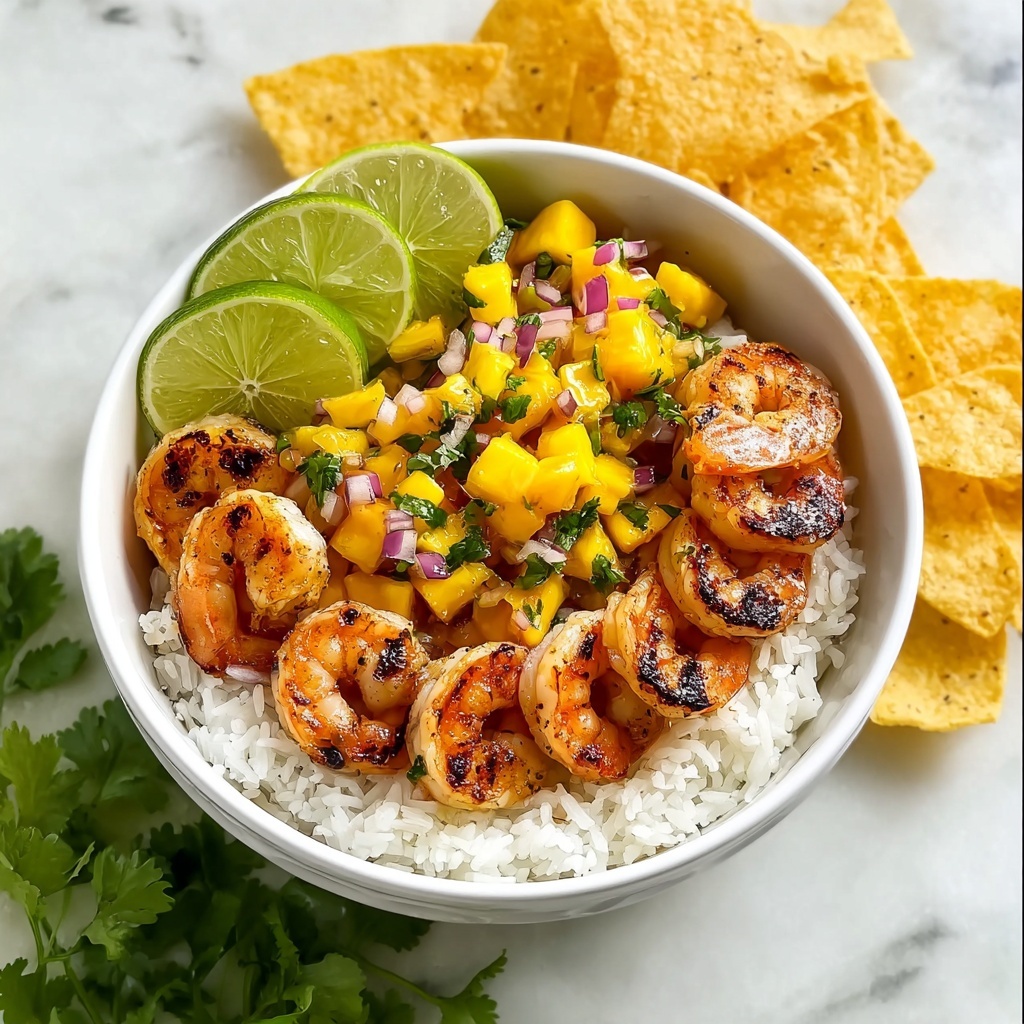 Chili Lime Shrimp Bowls with Mango-Avocado Salsa Recipe - Recipe Image