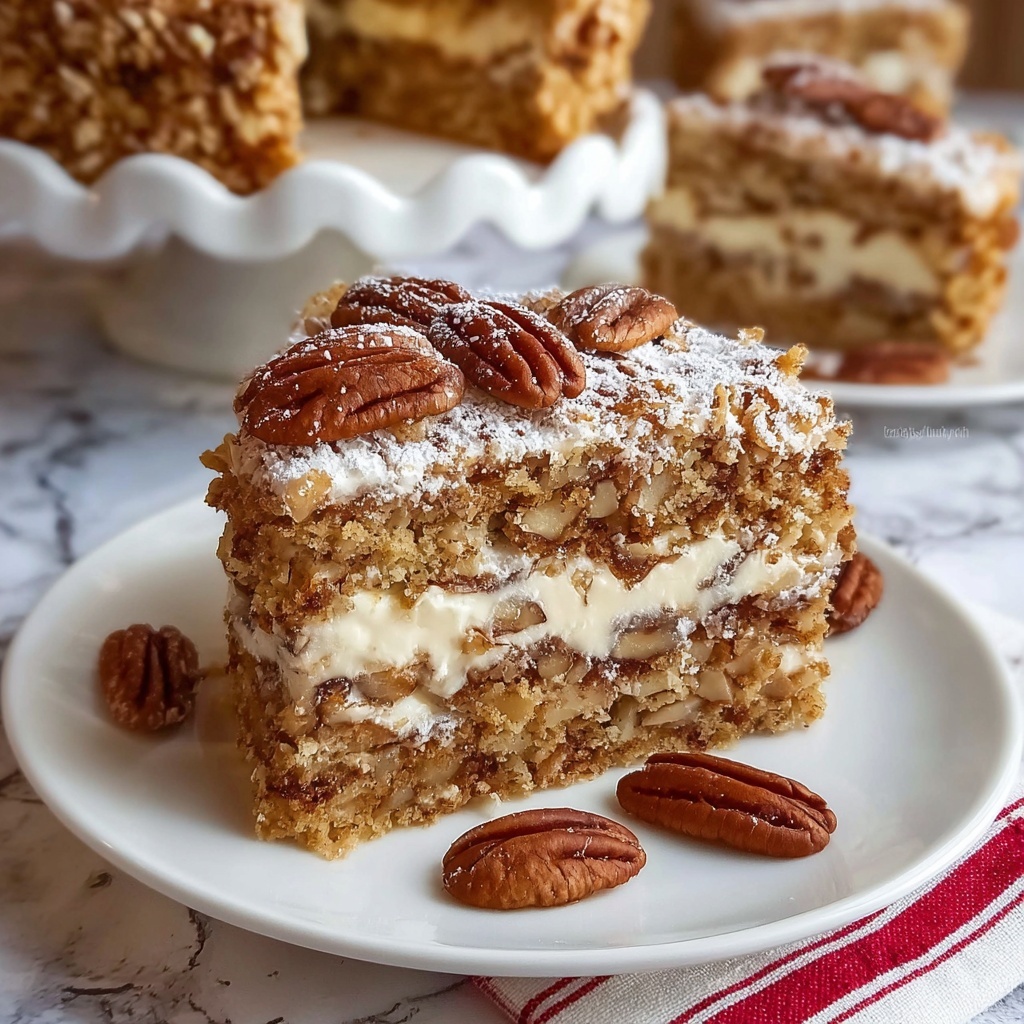 Pecan Pie Cake Recipe - Recipe Image