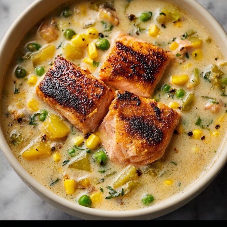 Creamy Blackened Salmon Chowder Recipe