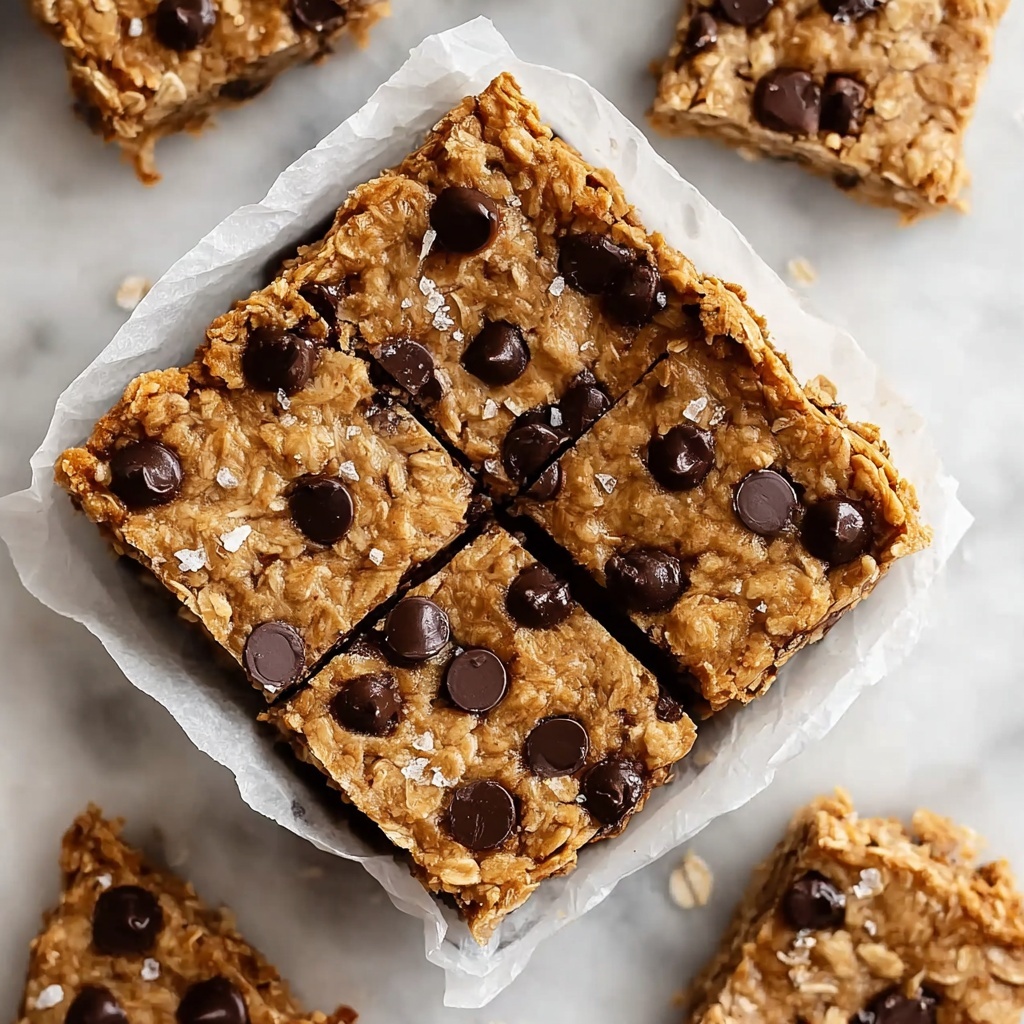 Healthy Chocolate Chip Oatmeal Bars Recipe - Recipe Image