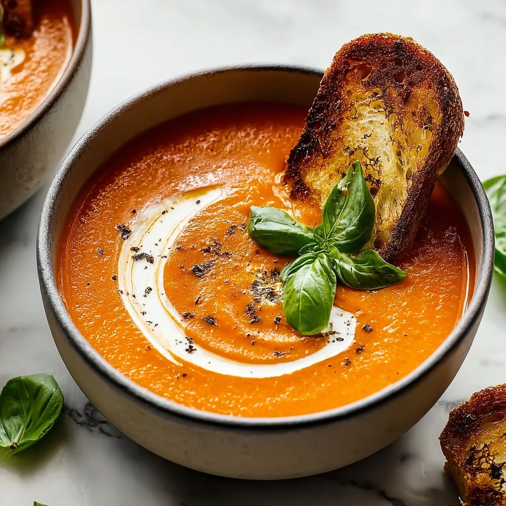 Creamy Tomato Basil Soup Recipe - Recipe Image