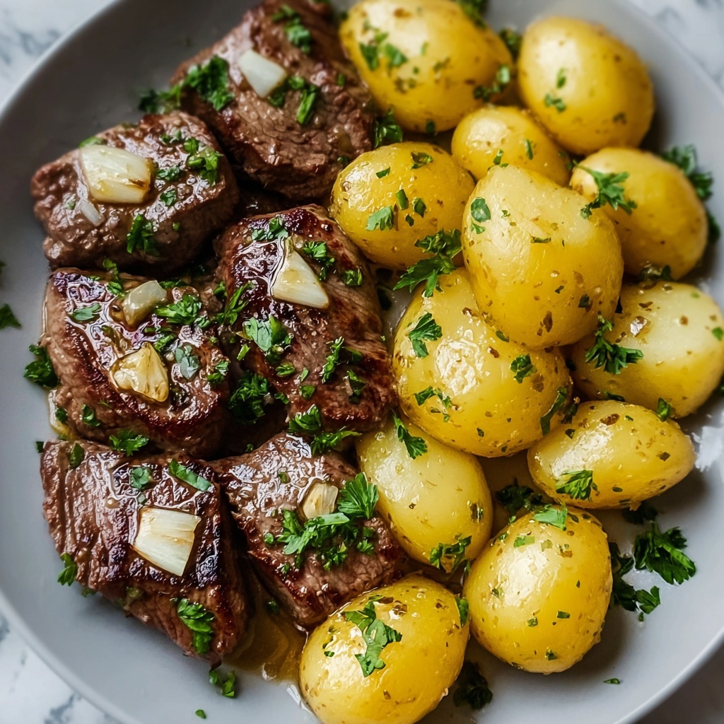 Garlic Steak & Potato Foil Packets Recipe - Recipe Image