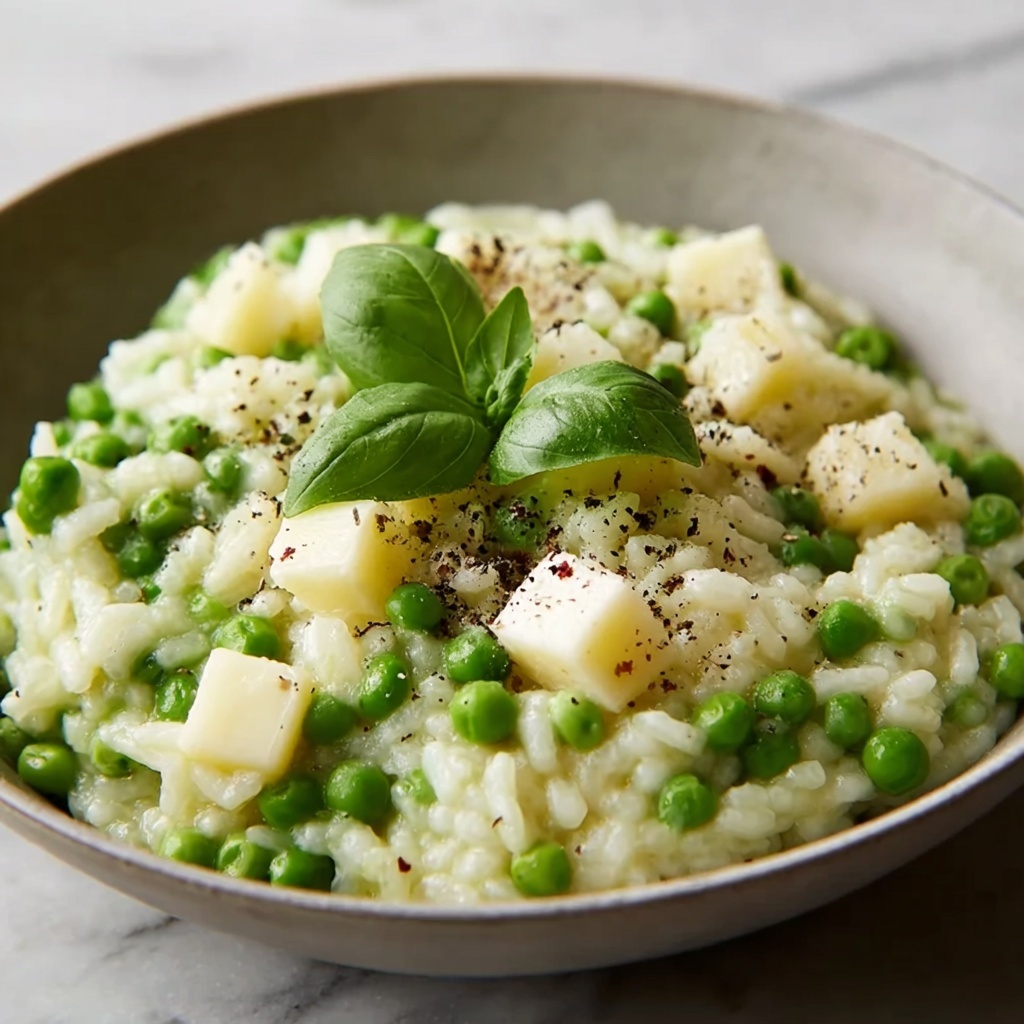 Fresh Pea Risotto Recipe - Recipe Image