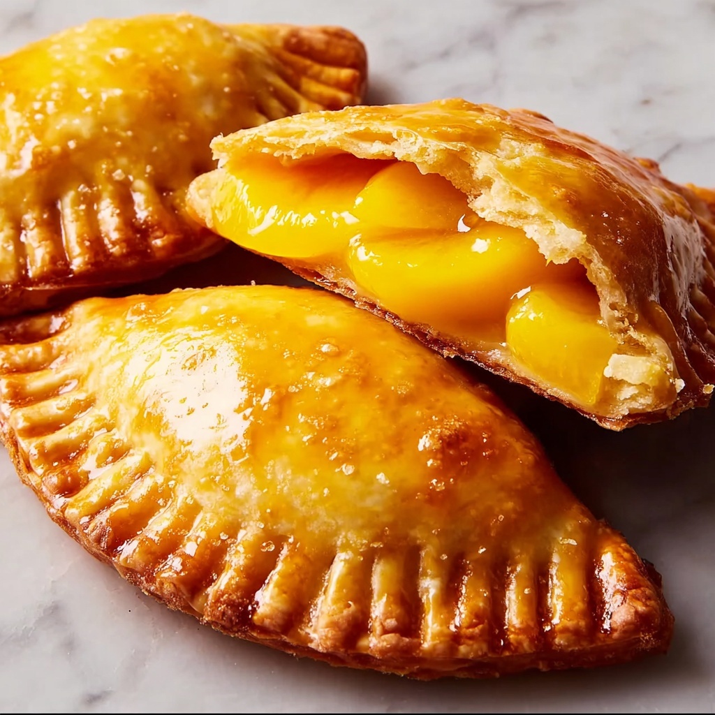 Golden Fried Peach Pies Recipe - Recipe Image