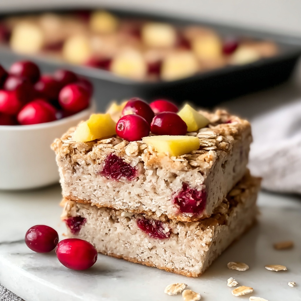 Apple Cranberry Baked Oatmeal Recipe - Recipe Image