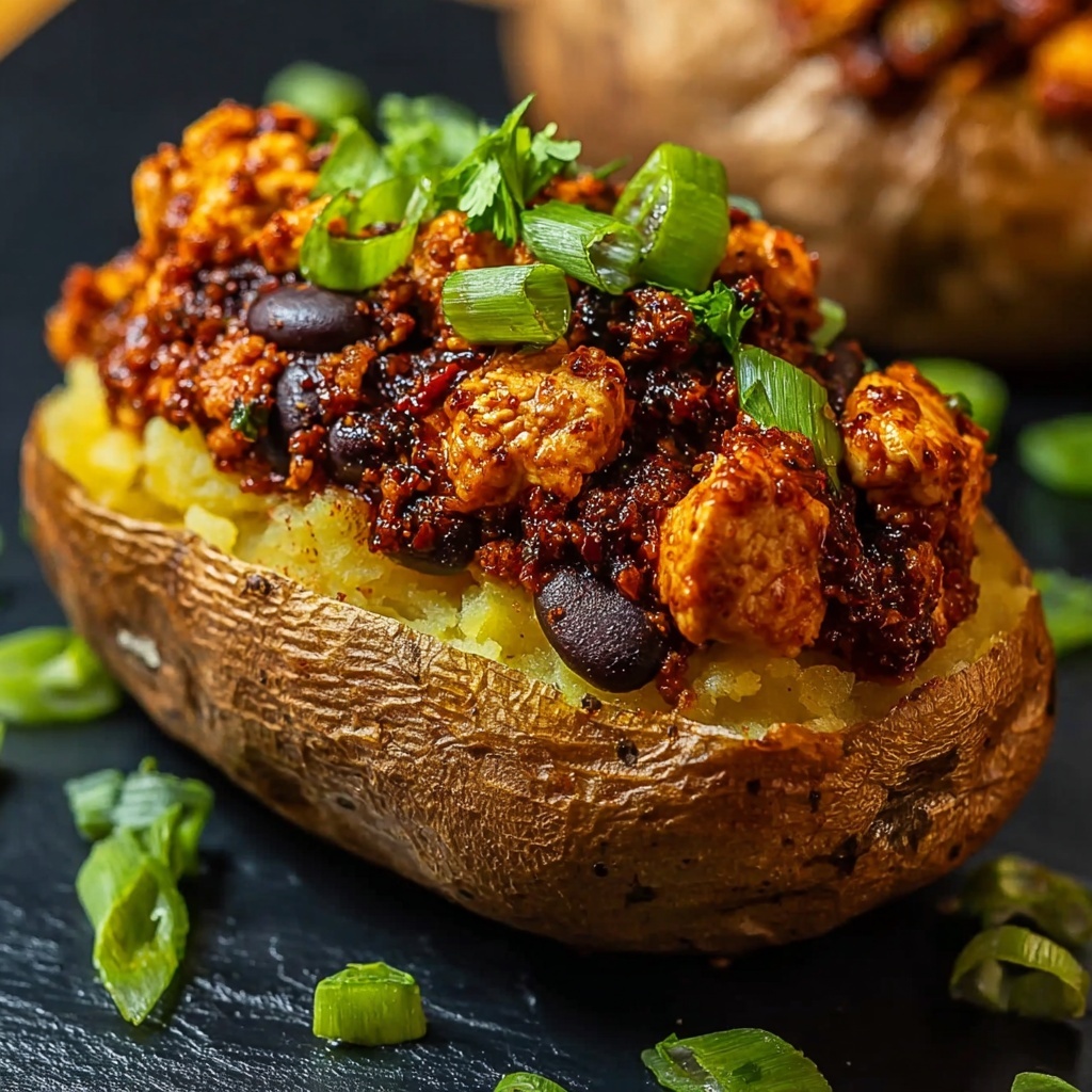 Barbecue Tempeh Stuffed Potatoes Recipe - Recipe Image