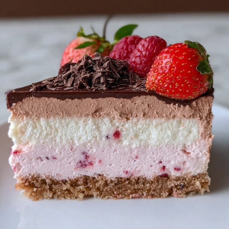 Neapolitan Cheesecake Cake Recipe