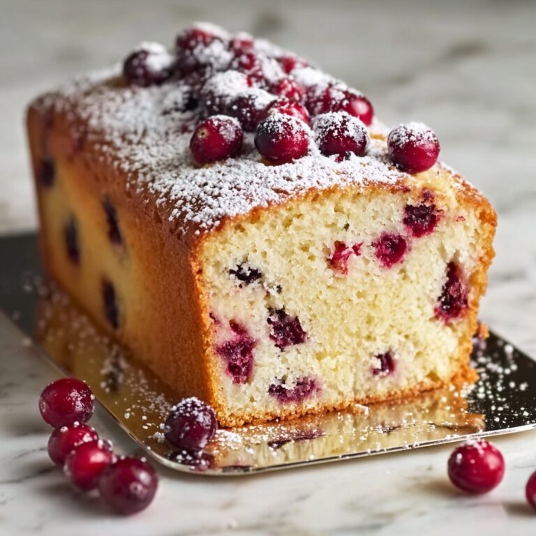 Christmas Cranberry Pound Cake Recipe