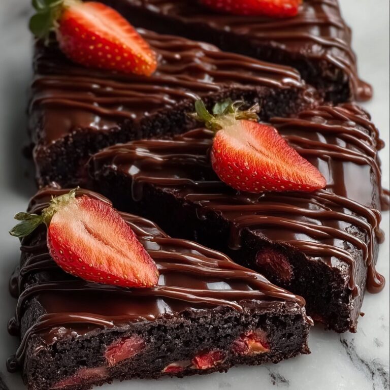 Chocolate-Covered Strawberry Brownies Recipe